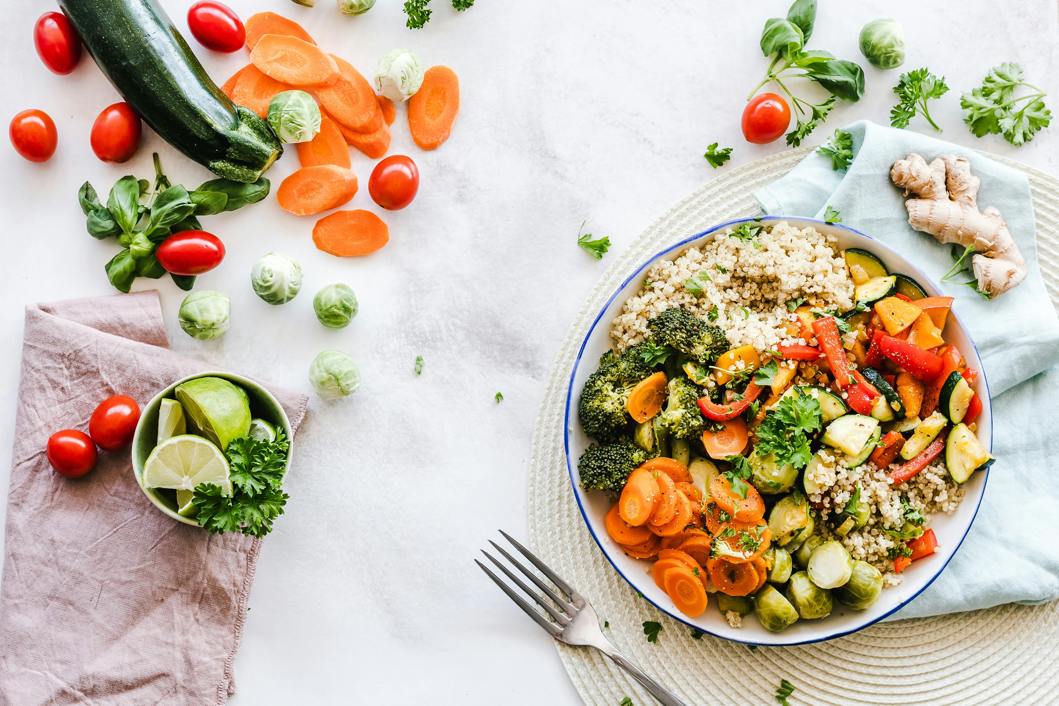 Balanced nutrition meal